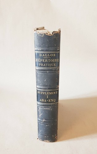 Dalloz supplément - supplément, au