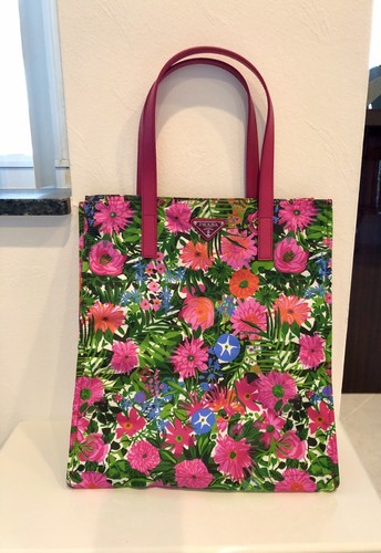 Prada floral tote bag - floral,