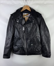 Veste motard zippée intégrale en cuir Schott Perfecto pour femmes taille 36...