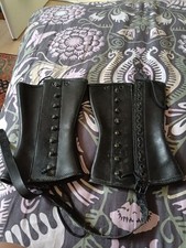 Guêtres Cuir Noir Cheval