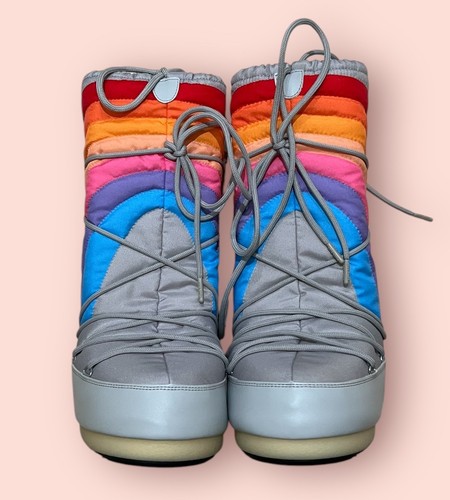 Moon boot womens rainbow icon - boot,