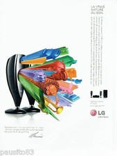 PUBLICITE ADVERTISING 116  2008  LG  système audio  par Mark Levinson