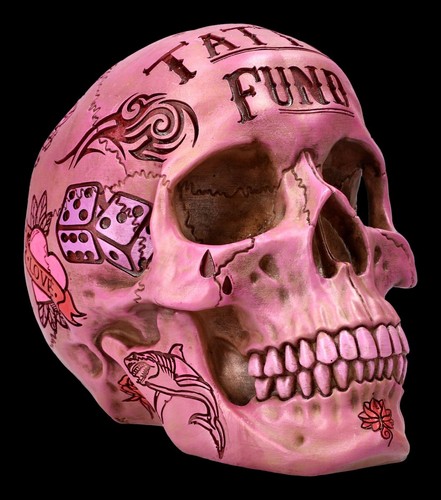 Totenkopf tatouage tirelire - totenkopf, en