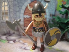 Viking blond barbu tatoué tatouage Charlie A PLAYMOBIL MOVIE 70069 70073 70076