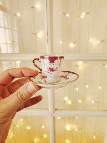 Mini tasse porcelaine blanc - tasse,