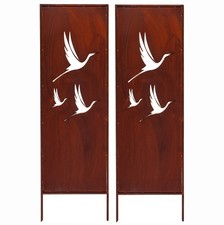 2 x brise-vue métal 160 x 50