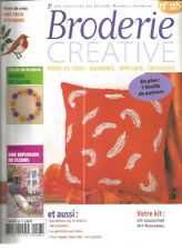 BRODERIE CREATIVE N°28 BOUQUET PASTEL / PLUMES / JARDIN EN FLEURS / OISEAU