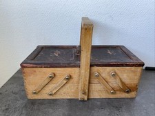 ancienne petite boite a couture bois deco jouet enfant ? retro 