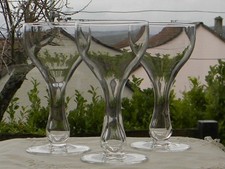 3 verres champenois à jambe