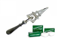 CUILLERE LA TOUR EIFFEL A ABSINTHE & 10 MORCEAUX DE SUCRE (5 CUBES ENVELOPPE) !!