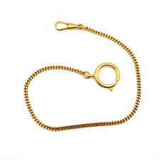 Chaîne de montre à gousset - Plaqué or Doré Longeur 27 mm