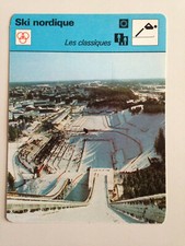 CARTE EDITIONS RENCONTRE 1977 / SKI NORDIQUE - LES CLASSIQUES DU SKI NORDIQUE