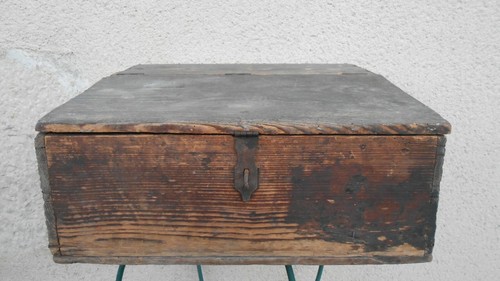Ancien écritoire bois - en, /
