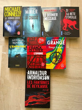 LOT THRILLERS 8 LIVRES EN TBE