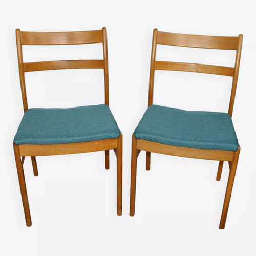 Paire chaises en teck - , de