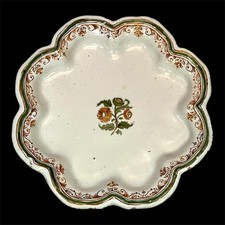 ASSIETTE DRAGEOIR ANCIENNE CÉRAMIQUE DE MOUSTIERS  SUD DE LA FRANCE XVIIIème