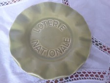 ANCIEN CENDRIER PUBLICITAIRE LOTERIE NATIONALE BARBOTINE SAINT CLEMENT