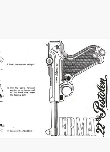 Erma 22lr luger - luger, pistol