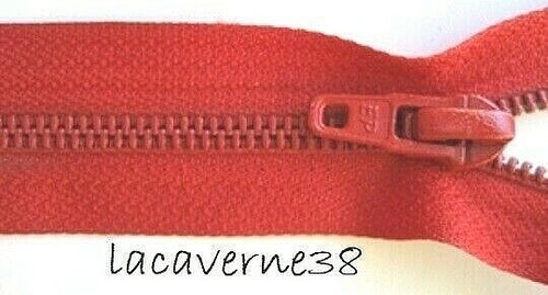 Fermeture éclair 12cm rouge