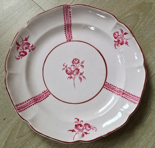 Belle assiette faience xixéme - belle,