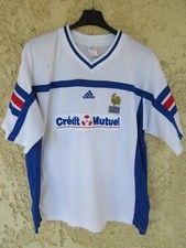 Maillot porté n°2 équipe de FRANCE roller HOCKEY FFRS ADIDAS vintage shirt L