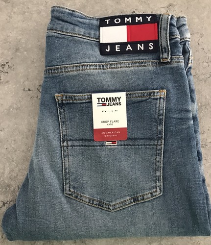 Jean crop flare bleu - jean, clair