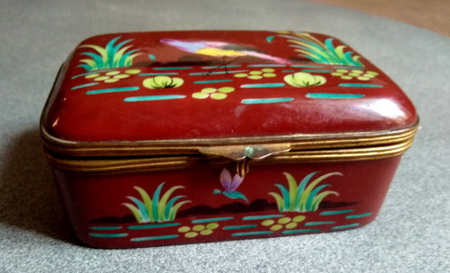 Boite porcelaine xixème - boite,