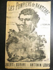 RARE LITHO CARICATURE SAPEURS