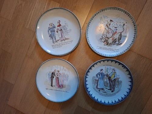 Assiette ancienne parlante