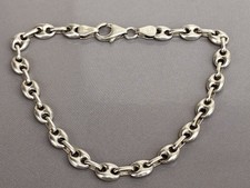 Superbe bracelet grain de café argent chaine bijou bracelet argent