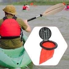 Couvercle de trappe de pont kayak rond 6 pouces avec sac pour canoë, bateau,