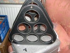 Porte 6 bouteilles design cuir ,acier