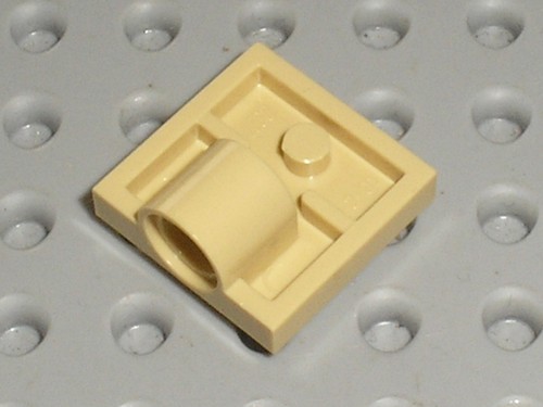 Rare lego tan plate - tan, with