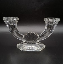 Bougeoir double en cristal