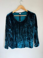 Top en velours bleu Navajo