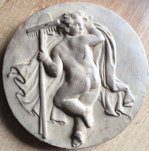 Medaillon terre cuite bas - medaillon,