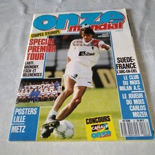 magazine vintage FOOTBALL – ONZE MONDIAL - 8 – sept. 1989 – avec poster + fiches