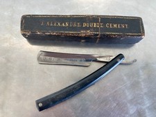 ANCIEN COUPE CHOU DUMAS ETUI DOUBLE ALEXANDRE RASOIR BARBIER