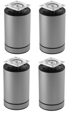 4x Pied de Meuble 58 - 100 MM Ø 60 Aluminium la Table Armoire les Jambes