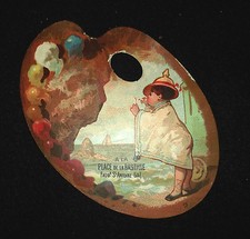 Chromo "A la Place de la