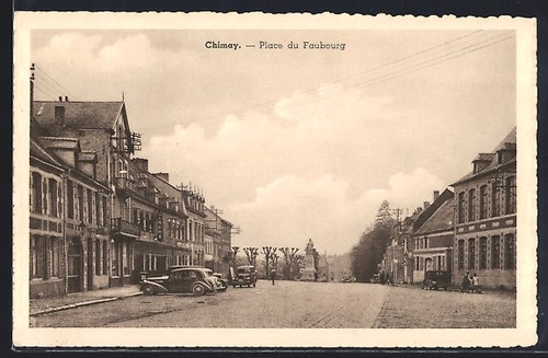 Cpa chimay place faubourg - du,