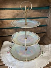 Joli serviteur 3 plateaux en porcelaine Rheinpfalz Hartporzellan Germany