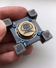 BAGUE DE POKER FLAMME ACIER