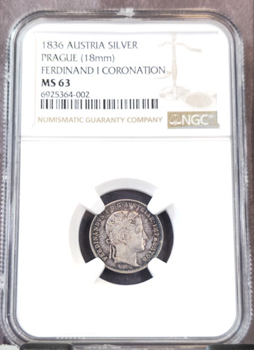1836 austria silver medal - austria,