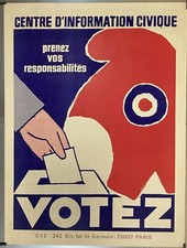 Votez 1974 Affiche Originale Politique Législation