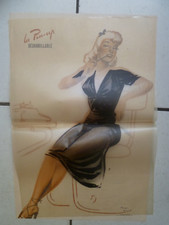 POSTER  CENTRAL  DU   Magazine  STARS et VEDETTES  avec PIN-UP de ROGER BRARD  6