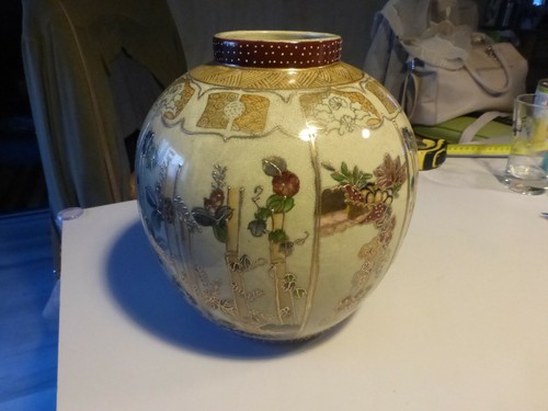 Ancien énorme vase - ancien, boule
