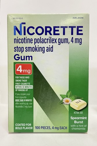 Nicorette nicotine gum 4mg - nicorette,