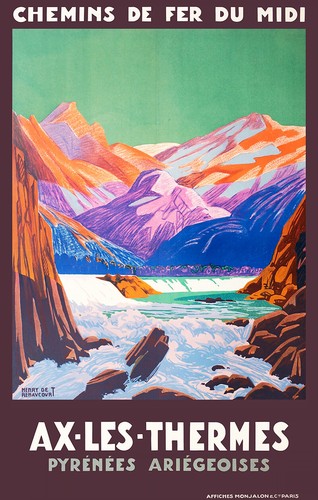 Affiche chemin fer midi - midi,