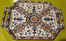 Grand Plateau en faïence de